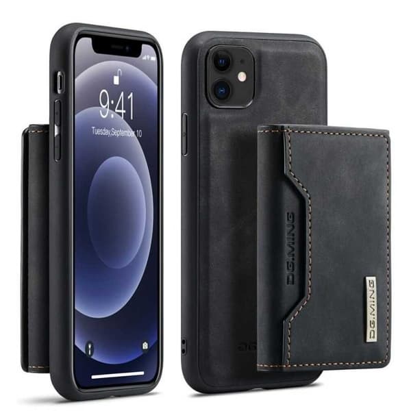 8-FACK iPhone 11 Stöttåligt Skal med Magnetisk Korthållare DG.MING Detach