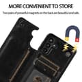Miniatyrbillede 9 af 10: Samsung A13 5G / A04s Shockproof Cover Card Holder 3-SLOT Flippr