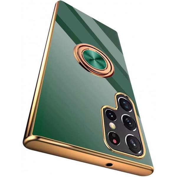 Samsung S22 Ultra Elegant & stødsikkert cover med ringholder fejlfri