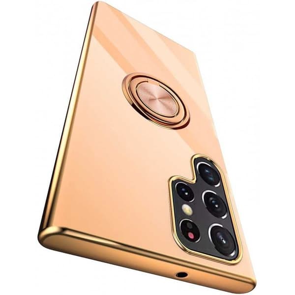Samsung S22 Ultra Elegant & stødsikkert cover med ringholder fejlfri