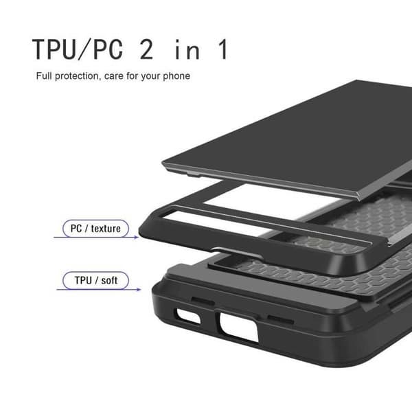 Samsung Galaxy S22 Ultra stødsikkert cover med kortrum