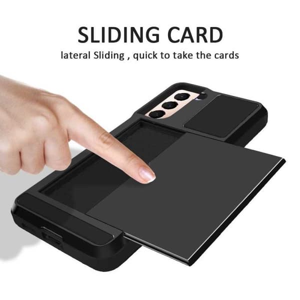 Samsung Galaxy S22 Ultra stødsikkert cover med kortrum