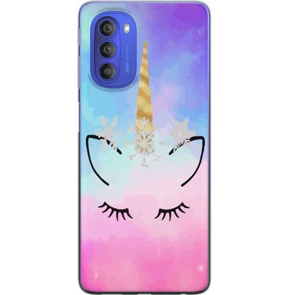 Motorola Moto G51 5G Gennemsigtig cover Enhjørning