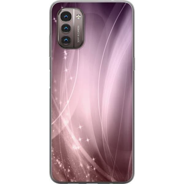 Nokia G21 Läpinäkyvä kuori Vaaleanpunainen