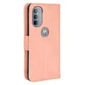 Pikkukuva 3 / 7: SKALO Moto G31 / G41 6-lokeroa Lompakkokotelo - Pinkki