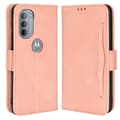 Pikkukuva 1 / 7: SKALO Moto G31 / G41 6-lokeroa Lompakkokotelo - Pinkki