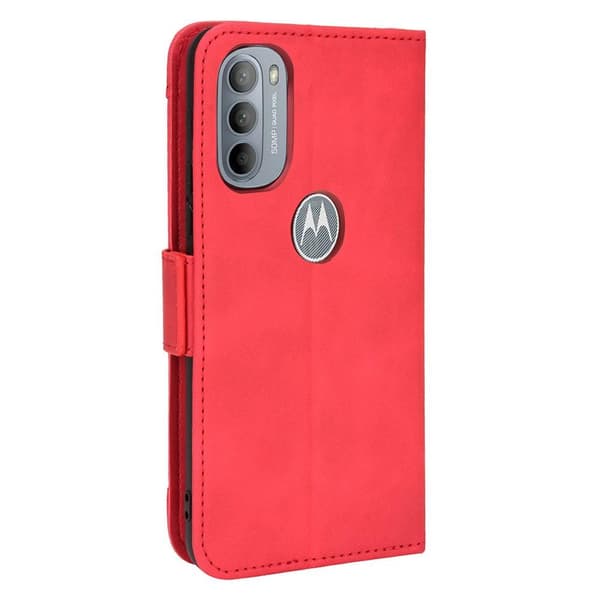 SKALO Moto G31 / G41 6-FACK Plånboksfodral - Röd