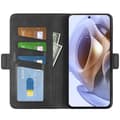 Pikkukuva 1 / 9: SKALO Moto G31 / G41 Premium Wallet Lompakkokotelo - Musta