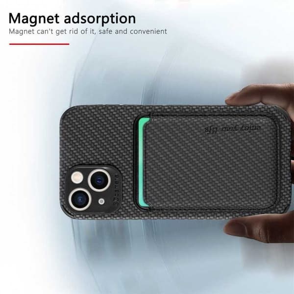 iPhone 13 Mini Stødsikker skal med magnetkortholder Magsafe RFID