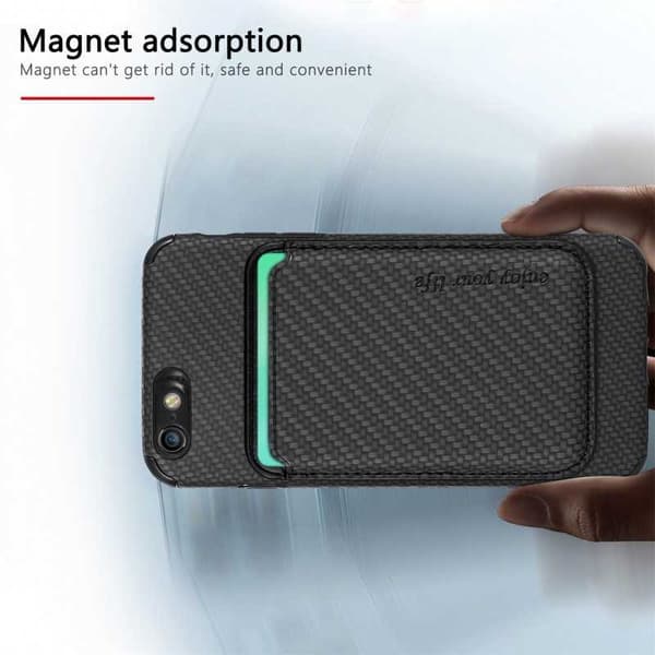 iPhone 7/8/SE (2020&2022) Stødsikkert etui med magnetkortholder Magsafe RFID