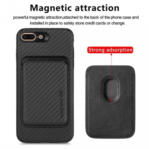 iPhone 7 Plus / 8 Plus Stødsikkert etui med magnetkortholder Magsafe RFID