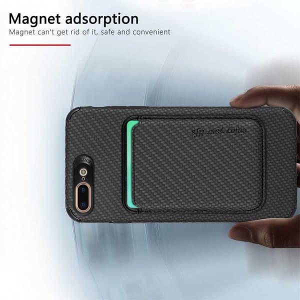 iPhone 7 Plus / 8 Plus Stødsikkert etui med magnetkortholder Magsafe RFID