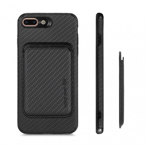 iPhone 7 Plus / 8 Plus Stødsikkert etui med magnetkortholder Magsafe RFID