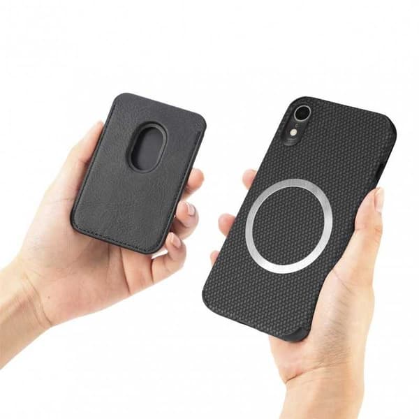 iPhone XR Stødsikkert etui med magnetisk kortholder Magsafe RFID