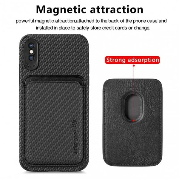 iPhone XS Max Stødsikkert etui med magnetkortholder Magsafe RFID