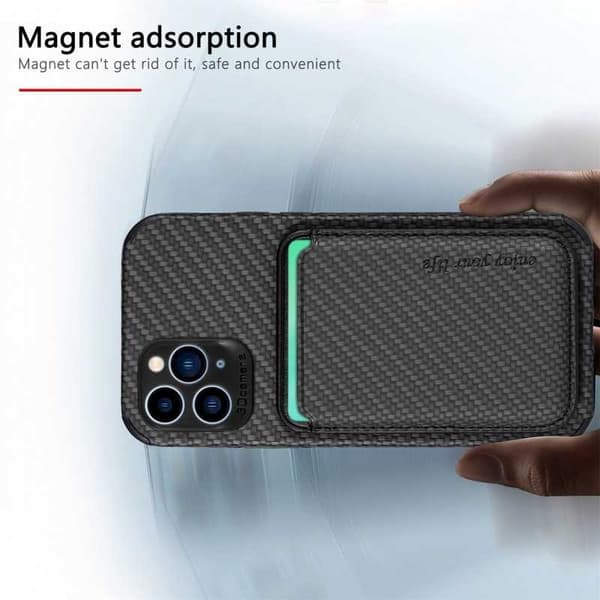 Iskunkestävä kuori Magsafe RFID:llä magneettikorttipidikkeellä iPhone 11 Pro