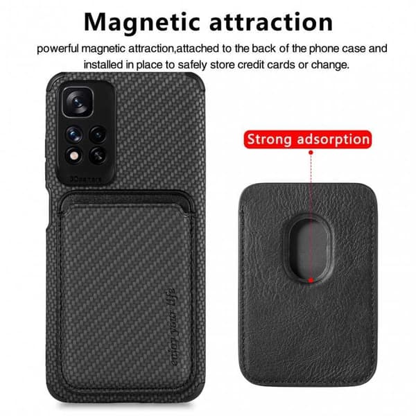 Xiaomi Redmi Note 11 Pro Stødsikker skal med magnetisk kortholder Magsafe RFID