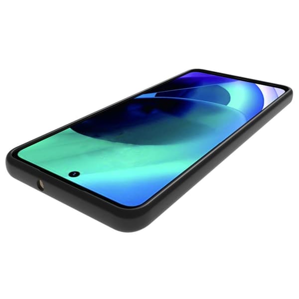 SKALO Moto G51 Matte Black Ultra-tynd TPU Cover