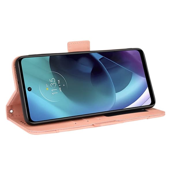 SKALO Moto G51 6-RUM Pungetaske - Pink