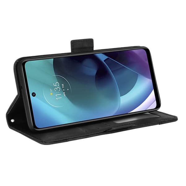 SKALO Moto G51 6-RUM Pungetaske - Sort