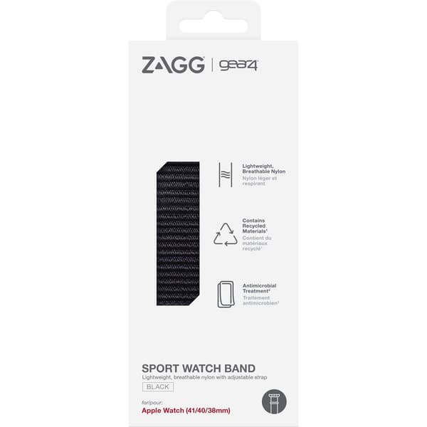 Gear4 Apple Watch 38/40/41/42mm Ranneke Sport Watch Band Svart