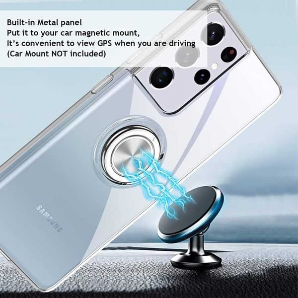 Samsung Galaxy S21 Ultra Shockproof Cover med Ring Holder Fresh