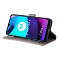Pikkukuva 6 / 7: SKALO Moto E20/E30/E40 Mandala lompakkokotelo - Harmaa