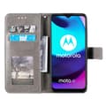 Pikkukuva 2 / 7: SKALO Moto E20/E30/E40 Mandala lompakkokotelo - Harmaa