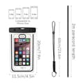Miniatyrbild 2 av 8: INF Vattentät mobilväska för smartphone - universal - blå 2-pack