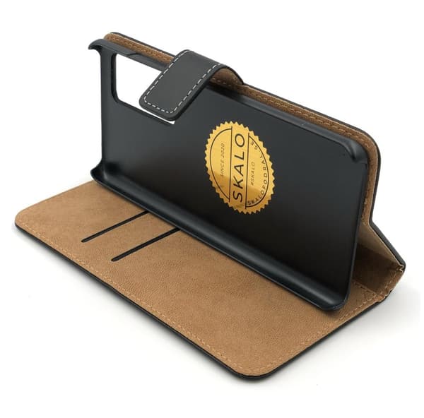 SKALO Xiaomi Redmi Note 11 Pro Flip Cover m. Pung i Ægte Læder