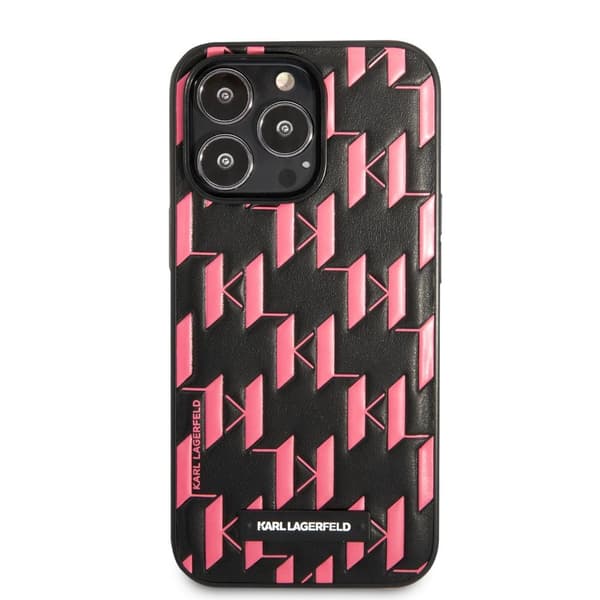 Karl Lagerfeld iPhone 13 Pro Skal Monogram Pattern Rosa