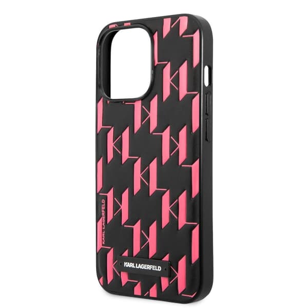 Karl Lagerfeld iPhone 13 Pro Skal Monogram Pattern Rosa