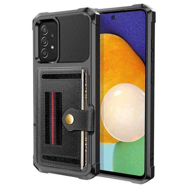 Samsung A52 / A52s 4G / 5G stødsikkert cover med kortrum Solid V5