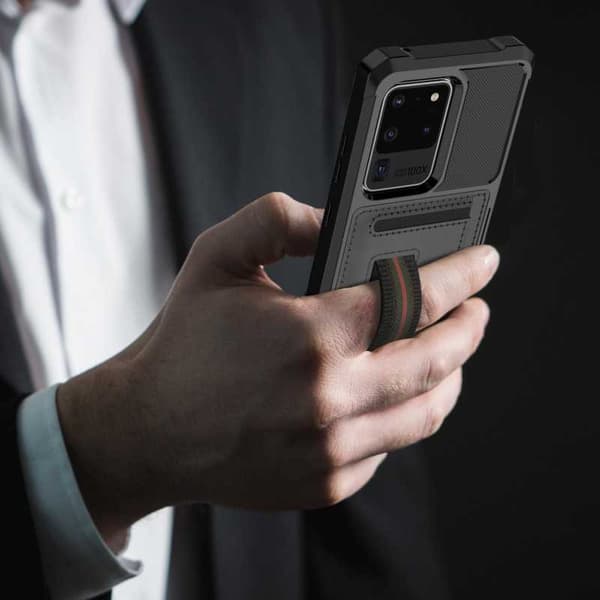 Samsung S20 Ultra Iskunkestävä kansi korttipaikalla Solid V2