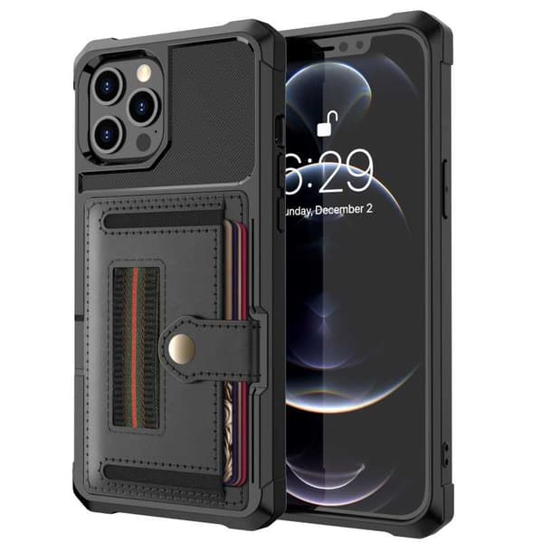 iPhone 13 Pro stødsikkert cover med kortrum Solid V5
