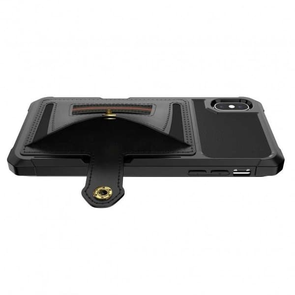 iPhone XS Max Stöttåligt Skal med Kortfack Solid V5