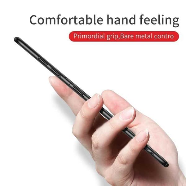 Samsung A13 4G Ultratyndt gummibelagt mat sort cover Basic V2