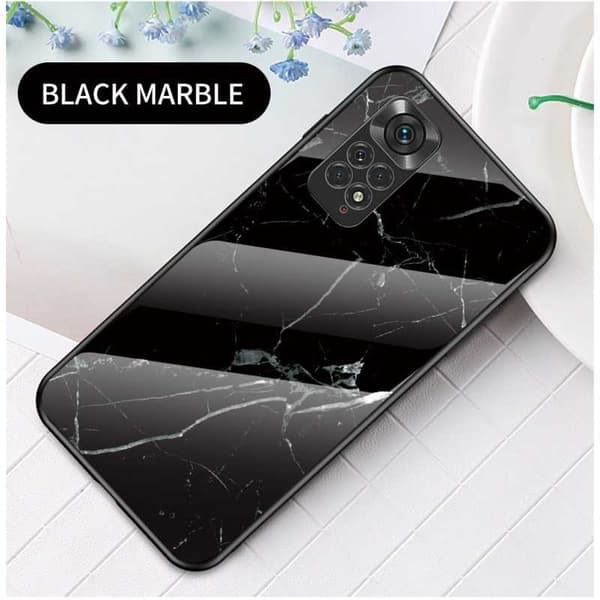 Xiaomi Redmi Note 11 / 11S Marble Shell 9H hærdet glas bagside glas bagside V2