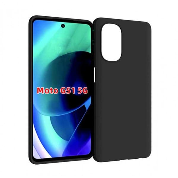 Motorola Moto G51 Ultratunt Mattsvart Skal Basic V2