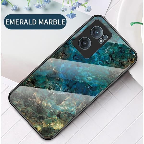 OnePlus Nord CE 2 5G Marmorskal 9H Härdat Glas Baksida Glassback V2