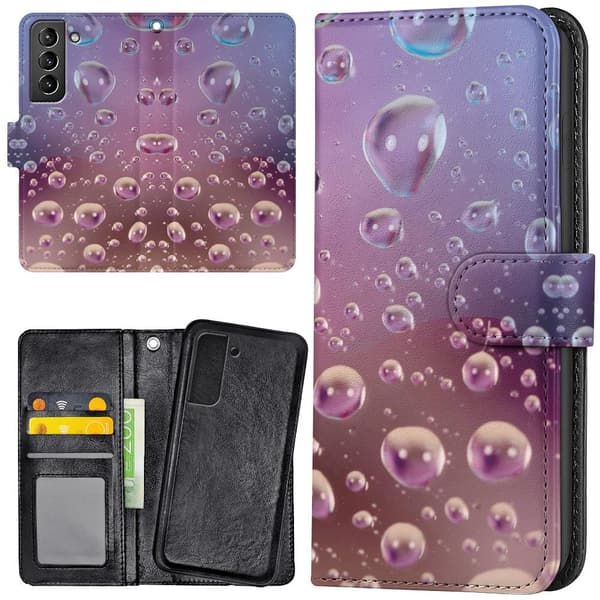 Samsung Galaxy S22 - Plånboksfodral/Skal Bubblor