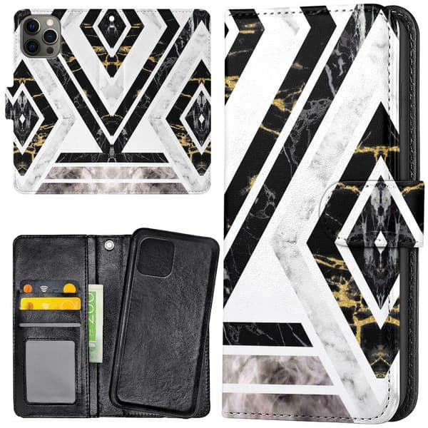 iPhone 13 Pro - Mobilcover/Etui Cover Skræv Mønster