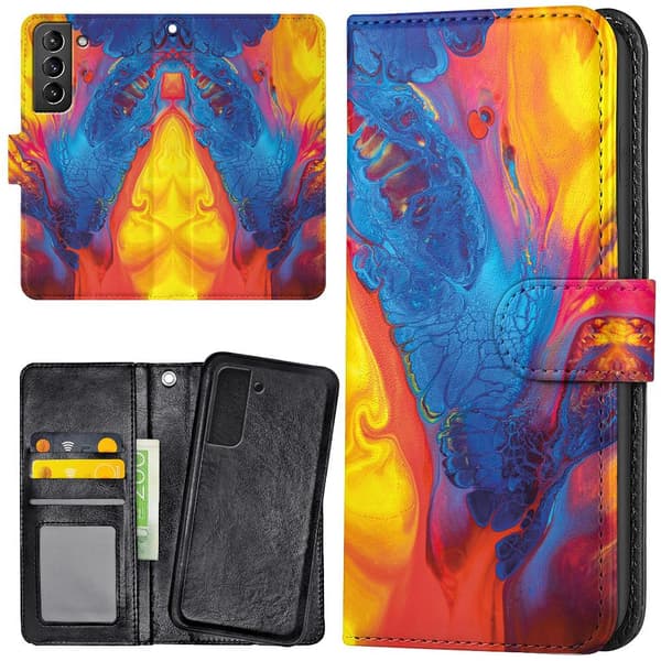 Samsung Galaxy S22 Plus - Plånboksfodral/Skal Marmor