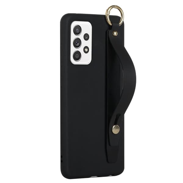 SKALO Samsung A53 5G Håndrem TPU-cover - Sort