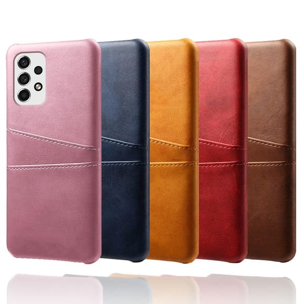 SKALO Samsung A53 5G PU-læder Kortholder Cover - Pink