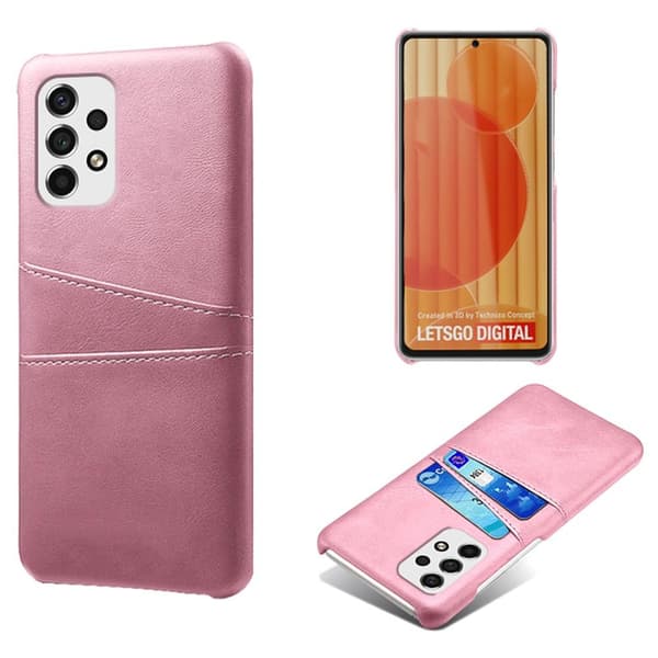 SKALO Samsung A53 5G PU-læder Kortholder Cover - Pink