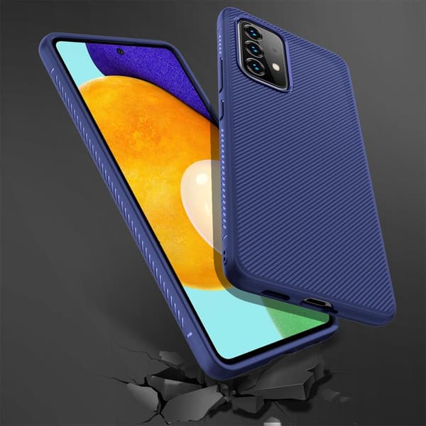 SKALO Samsung A53 5G Twill TPU kuori - - Sininen
