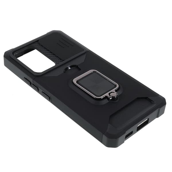 SKALO Samsung A53 5G Armor kortholder kamera skyder cover - Sort