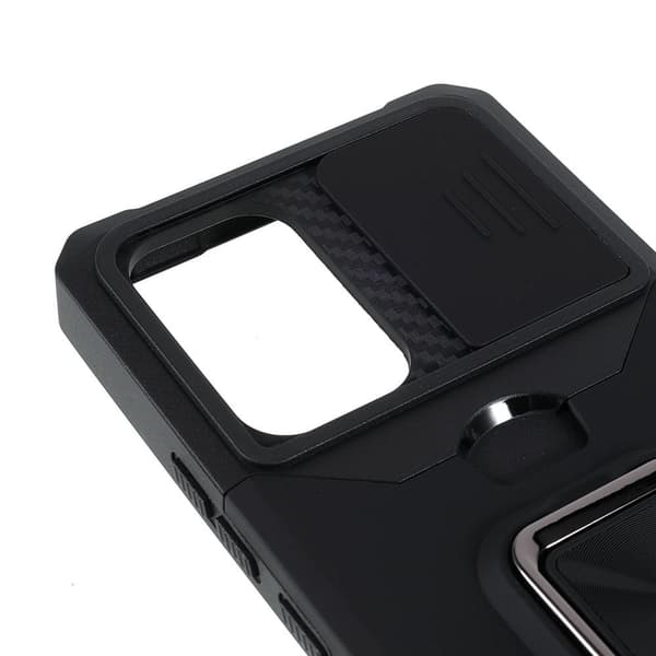 SKALO Samsung A53 5G Armor kortholder kamera skyder cover - Sort