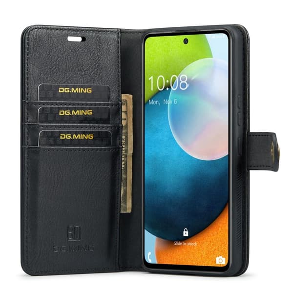 DG MING Samsung A53 5G 2-i-1 Magnet Pungetui - Sort
